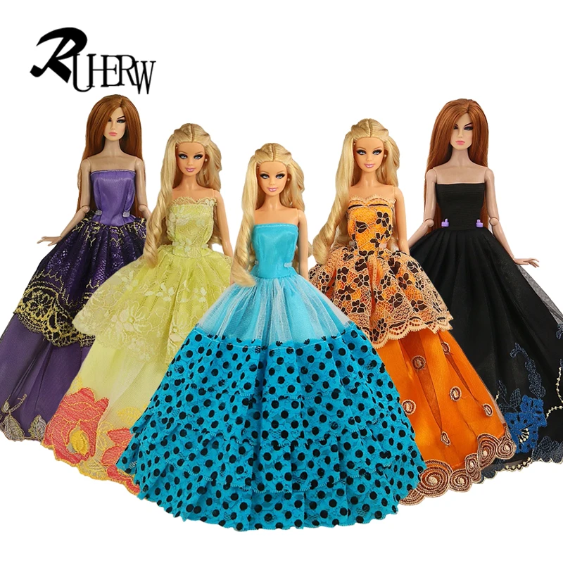 Новинка 2021 свадебное платье ручной работы Высококачественная Одежда для куклы