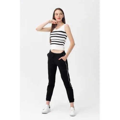 

Sexy High Waist Loose Fleece Sweatpants Trousers With Pocket 2021 Fall Winter Summer Black Baggy Joggers Women Sweat Pants