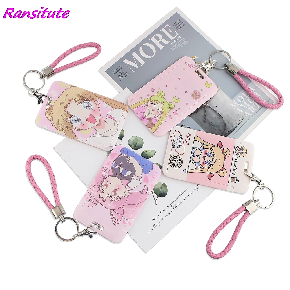Ransitute R1605 Kawaii Луна и девочек с рисунком в стиле аниме талреп держатель для карт