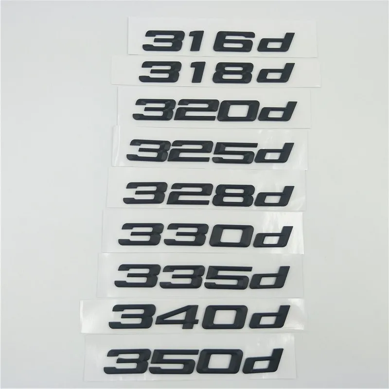 Эмблема багажника для BMW 3 series F30 F31 F34 E90 E46 черный 316d 318d 320d 325d 328d 330d 335d 340d 350d эмблема