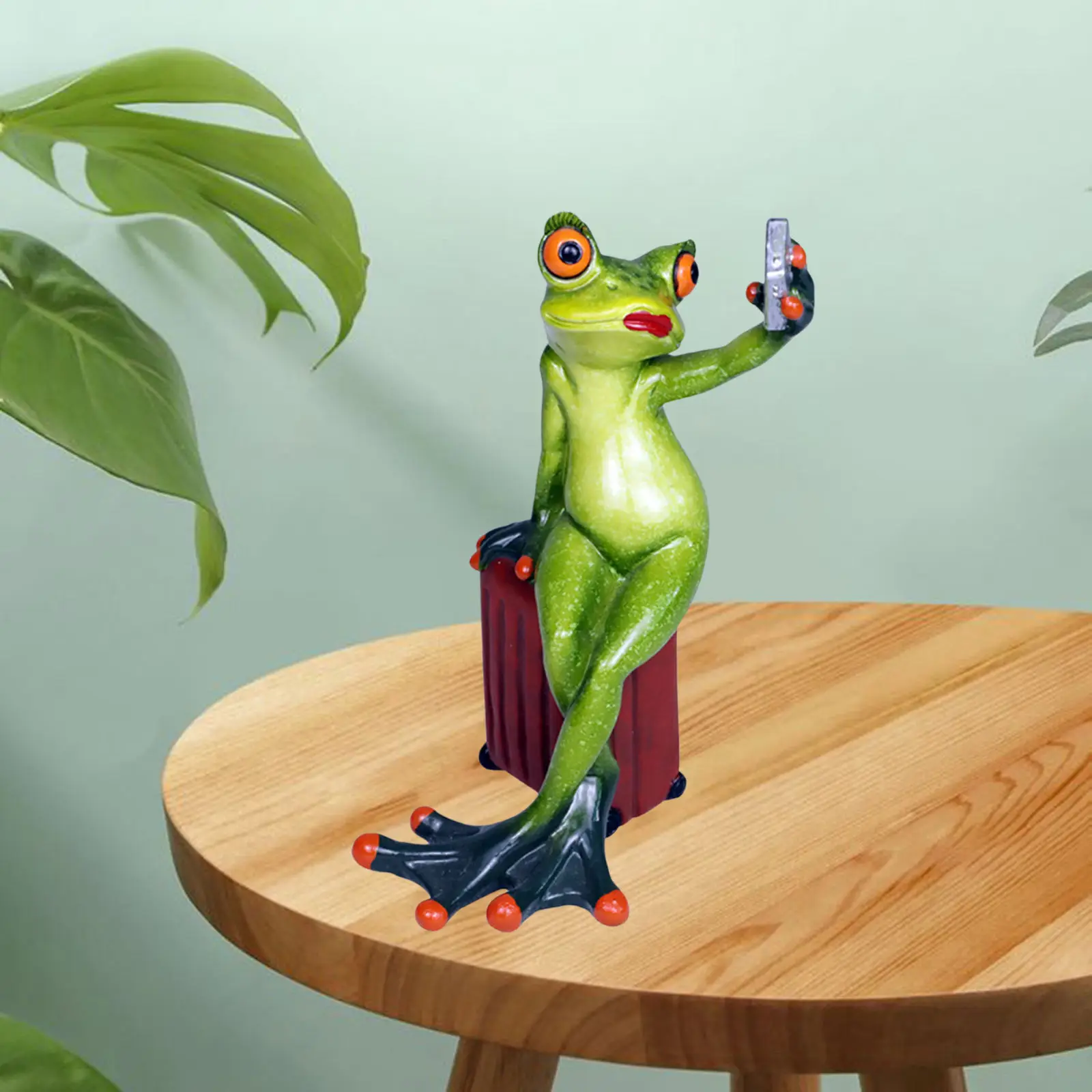 

Naughty Resin Selfie Frog Figurine Desktop Bedroom Ornaments
