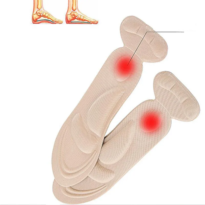 

1Pair Insole Pad Inserts Heel Post Back Breathable Anti-Slip for High Heel Shoe New Thickening Massage Insoles Heel Post Sticker