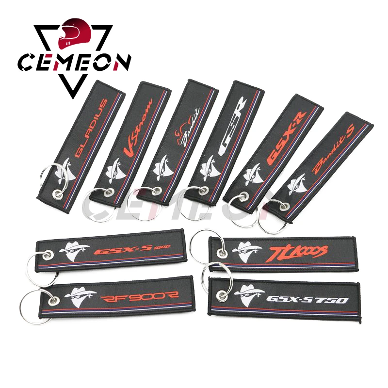 Сузуки мотоцикл брелок TL1000S Vstrom GSXR750 GSX R Bandit S веслонос S1000 RF900R вышитый для