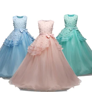 Детское праздвечерние платье, официальная одежда, платья-пачки для девочек, платье на день рождения для маленьких девочек От 5 до 14 лет
