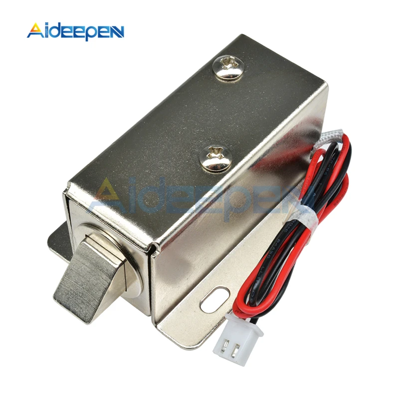 DC 12V 0.6A 600mA Электрический электромагнитный язычковый замок с проводом для электрического управления выдвижной ящик шкафа замки электронные замки