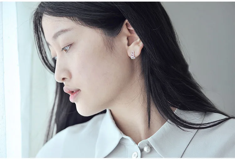 

Pure 925 Sterling Silver Crystal Butterfly Stud Earrings for Women Best Prevent Allergy Earrings Sterling-silver-jewelry