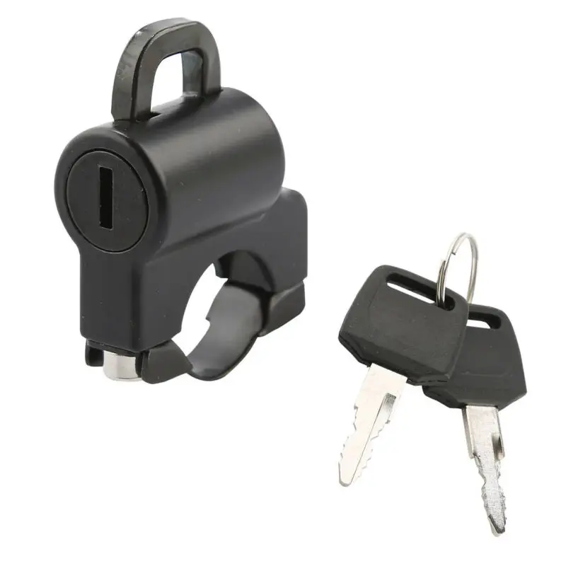 

Мотоцикл Универсальный 25 мм руль Шлем Замок с 2 кнопками хром или черный