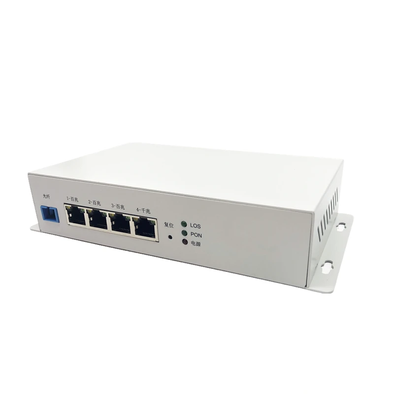 Промышленный Металлический 1GE + 3FE ONU EPON 1 25G с FTTH сетевой onu wifi модем 10/100/1000M RJ45-40 ~ 85