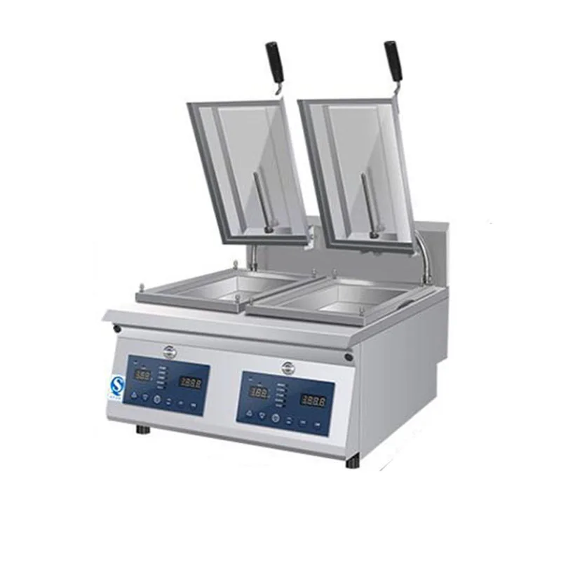 

Top selling Automatic Stainless steel Gyoza Dumpling Cooker Fried Dumpling Cook Machine Fried Dumpling Making Machine