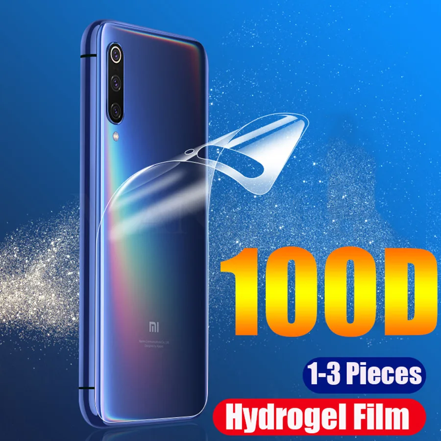 3 шт 100D задняя Гидрогелевая пленка для Xiaomi Redmi Note 9S 8 8T 7 K30 K20 Pro мягкая защитная