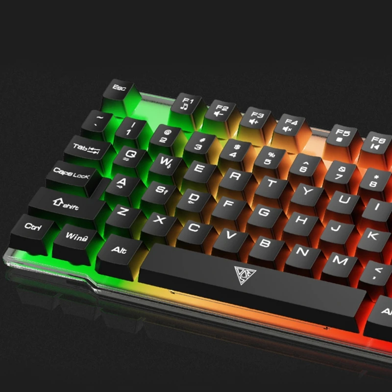 H7JA Механическая игровая клавиатура 104 клавиш и мышь 7 кнопок игровые Usb клавиатуры