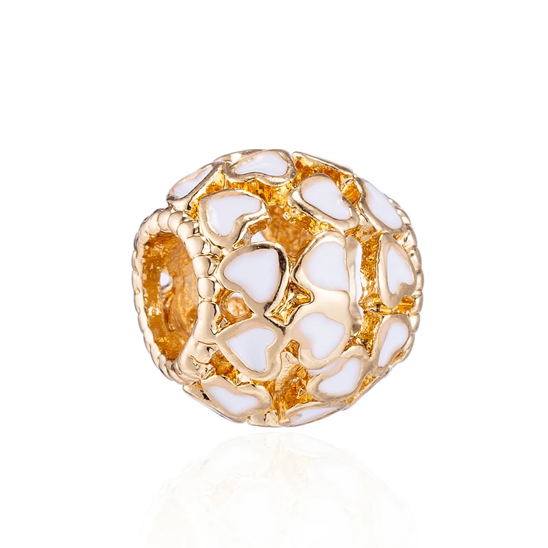 Летние DIY сердца улитки ключ Рождественская елка кристалл шармы Бусины Fit Pandora