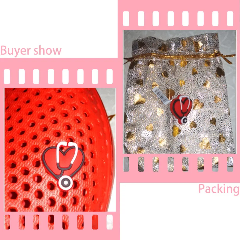 1 шт. высокая имитация ПВХ подвески для обуви Розовый Прекрасный КИТ бабочка