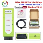 Диагностический инструмент AER LEXIA 3, для Citroen, Peugeot, полный чип, прошивка 921815C Diagbox V7.83 Lexia3 OBD2, автомобильный диагностический инструмент lexia 9,68
