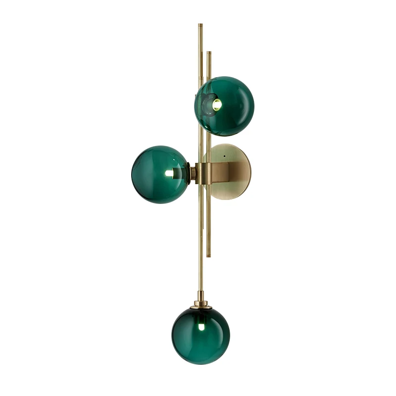 

Postmodern Wall Lamp Gold Glass Ball Wall Lamps For Living Room Bedroom Nordic Home Decor Bedside Wall Light Bathroom Fixtures