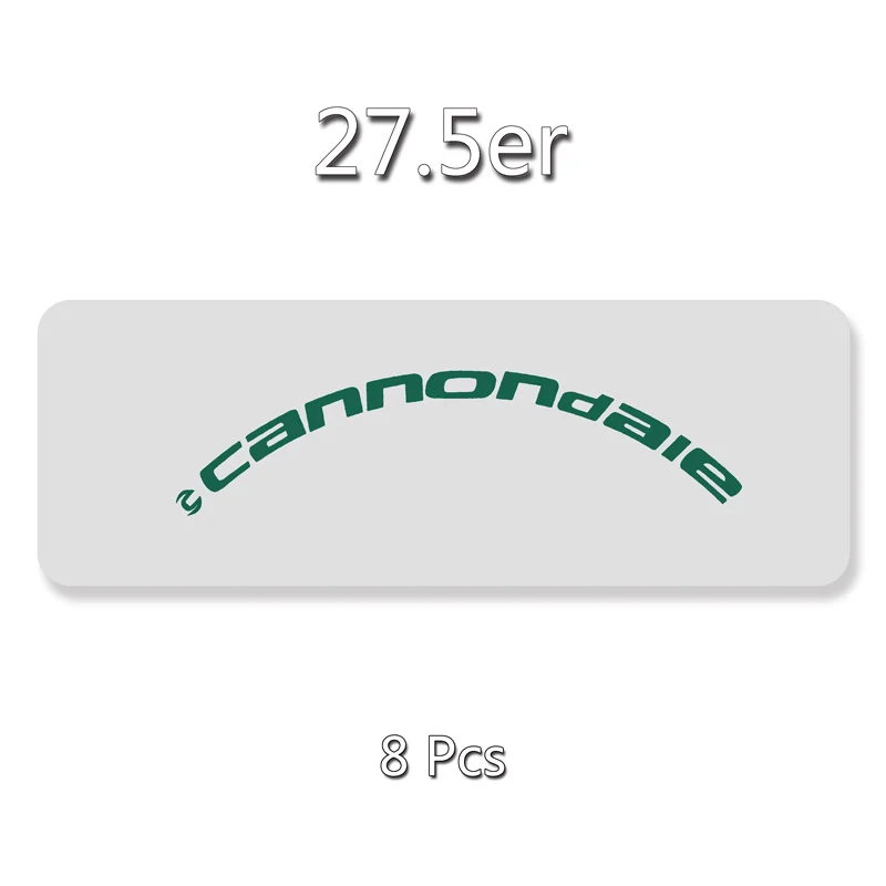 27.5er Refle Green Cannondal MTB обода наклейки/виниловые наклейки на велосипед велосипедное колесо наклейка для 26er 27,5 er 29er велосипед обода протектор - Цвет: 27.5er Refle Green