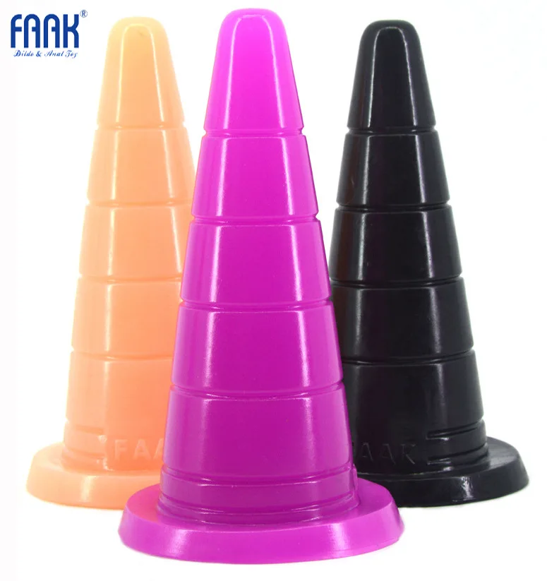 Анальная пробка с присоской FAAK анальная большим пенисом Мягкая Реалистичная