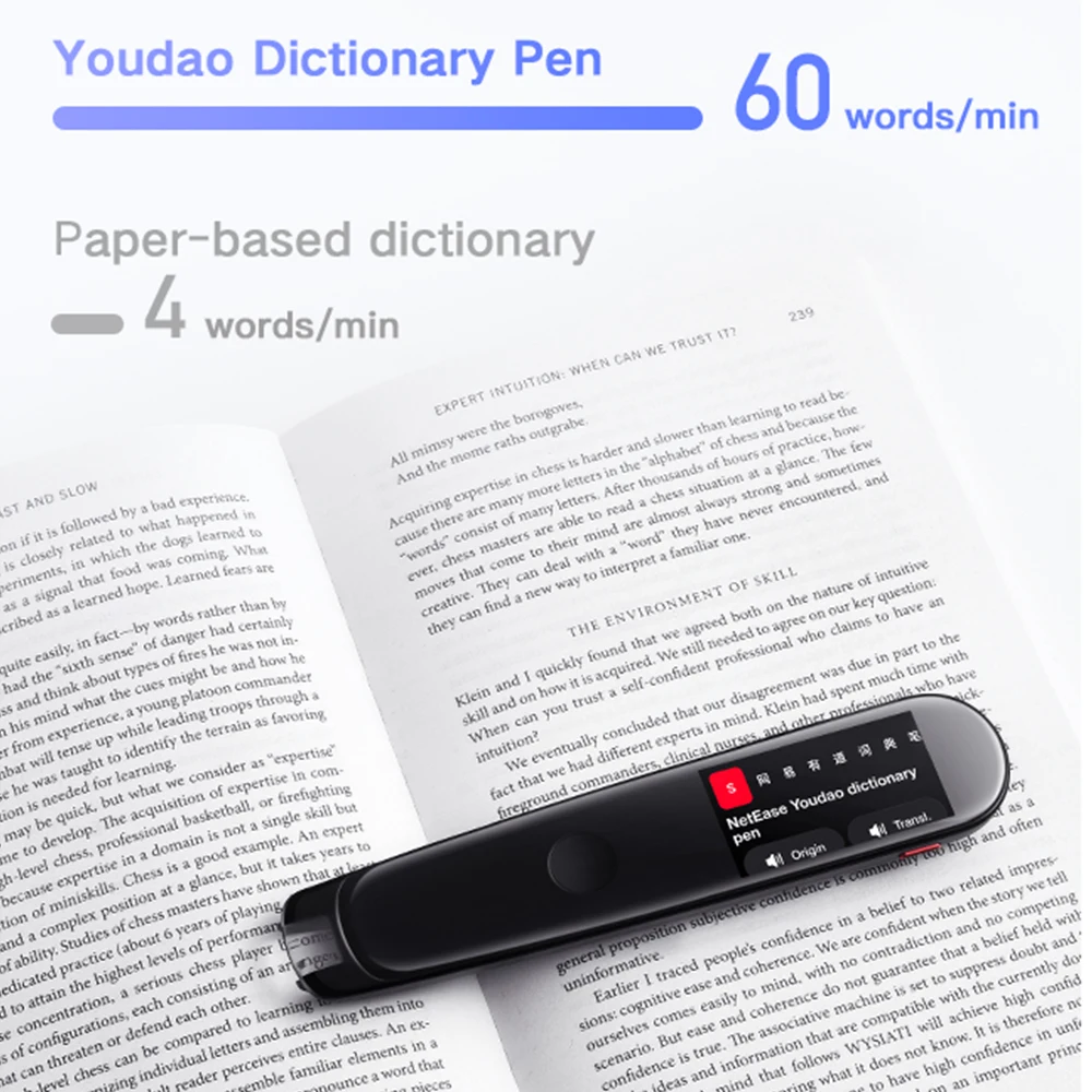Словарь Youdao ручка 2 сканирование для переводов изучения языков электронный
