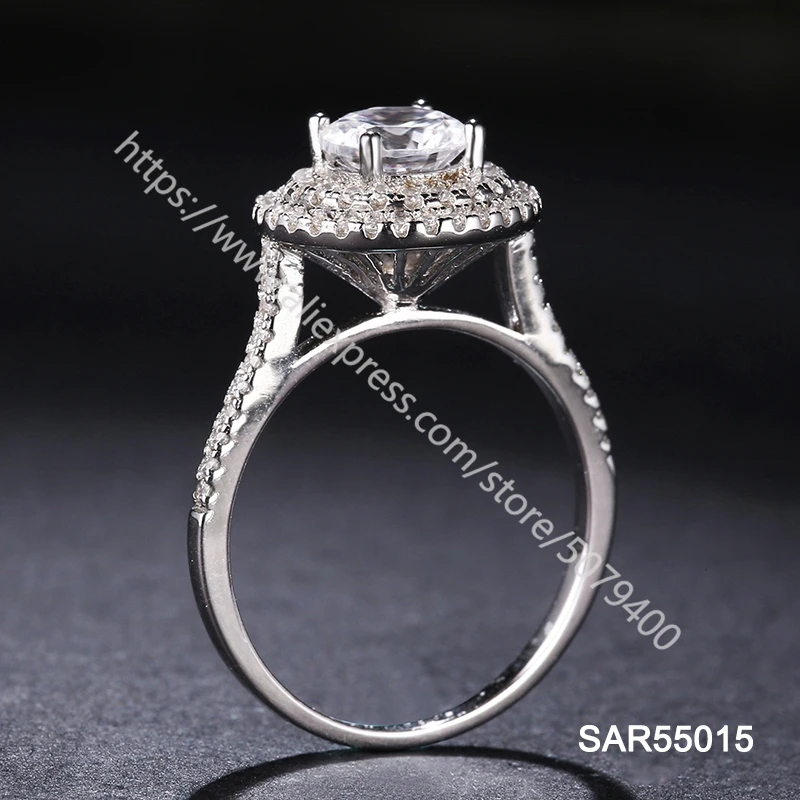 

925 sterling silver ring Fashion diamond square CZ Ring white Stone Ring Boho Jewelry Womens Ring Gift for girls cubic zirconia