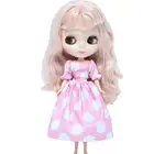1 комплект ручной работы, модный наряд, розовая юбка с цветком маргаритки, платье для девочки, повседневная одежда, аксессуары для блайз, кукольная игрушка