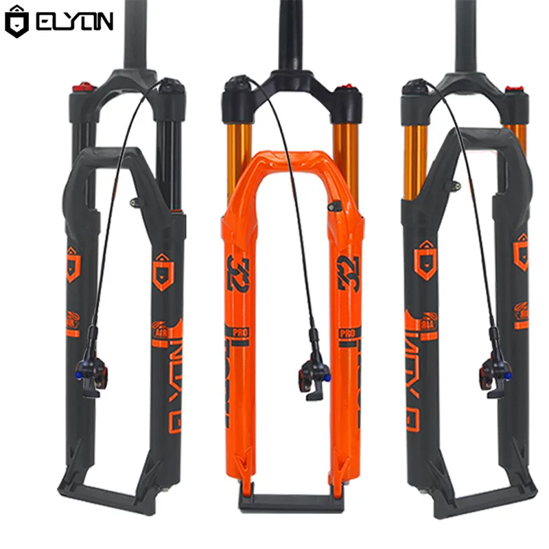 ELYON QR Велосипедная вилка MTB пневматическая подвеска 29 27 5 дюймов прямая трубка