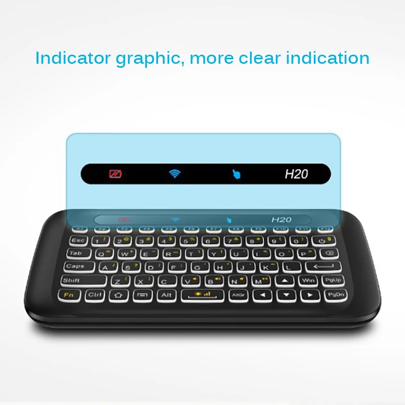 2 4G беспроводная сенсорная клавиатура с подсветкой Air Mouse инфракрасный наклон