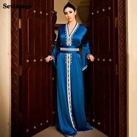 sevintage royal blue morocco caftan evening dresses lace algeria prom gowns arabic dubai special occasion dresses plus size 2021