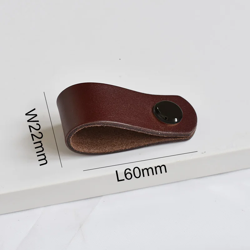 

Ручка для мебели из латуни и коричневой кожи, ручка для шкафа, гардероба, двери, ящика, ручки для комода, ручки для детской комнаты