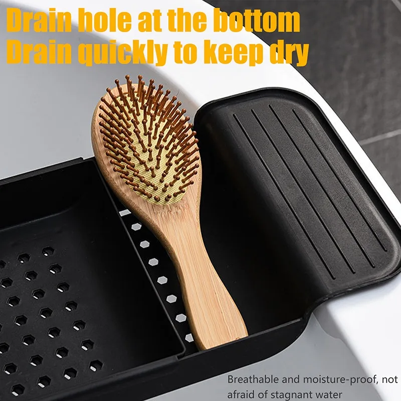 bathtub tray storage rack shelf tub multi function towel organizer retractable bath shelf in the bathroom bathtub accessories free global shipping