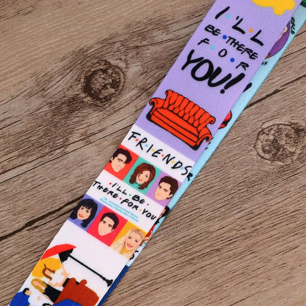 

CB823 Friends TV Show Cartoon Lanyard For key ID Card Pass Gym USB badge Holder DIY Hang Rope Short Lanyards