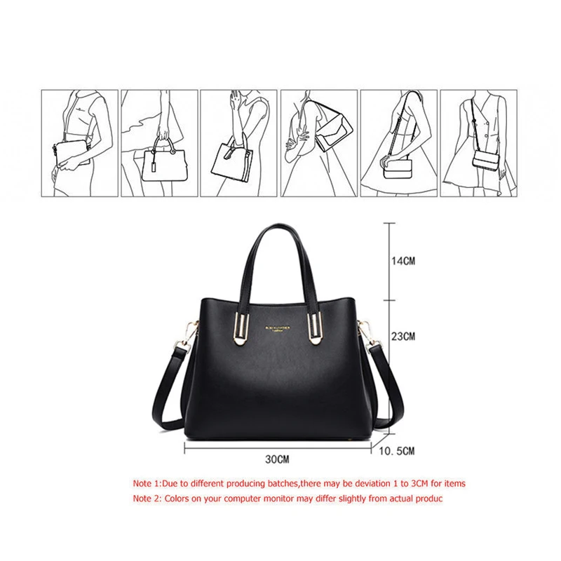 

Comfortable PU Leather Tote Bag for Women Solid Horizontal Square Type Single Shoulder Handbags Casual Fashion Crossbody Bags