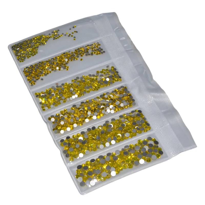 1584pcs Multi-size Crystal Manicure Rhinestones Nail Decoration Strass Charms Stones For 3D Designs Nails Accessoires | Дом и сад