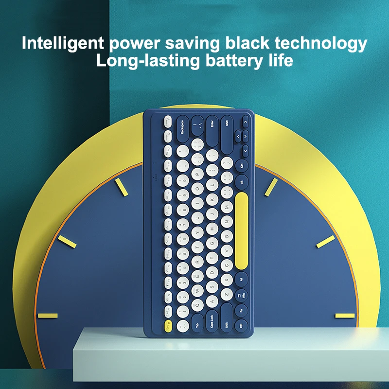 

2.4G Wireless+Bluetooth Dual Mode Gaming Keyboard For Macbook Tablet iPad Phone Silent Bluetooth iPad Keyboard Gamer For Girl