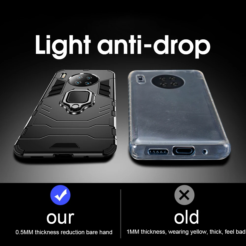 Роскошный геометрический чехол для телефона с держателем huawei P20 P30 Lite mate 20 30 Pro