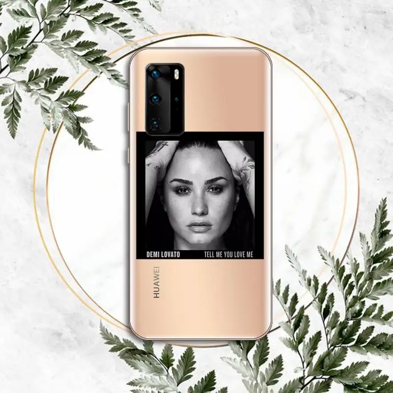 

Demi Lovato Tell Me You Love Me Phone Case Transparent for Huawei P honor 8 10i 20 30 40 smart 2019 custom protective shell