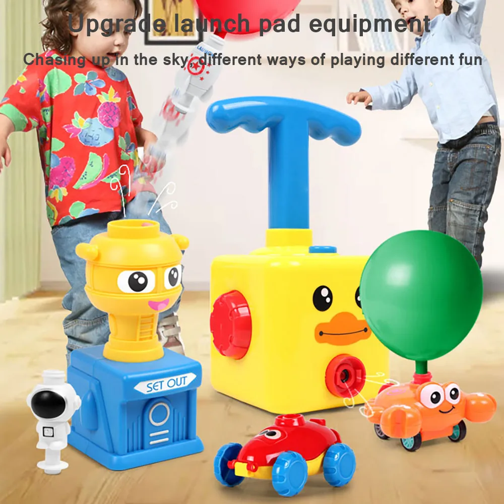 

Air Powered Car Manually Press Inflatable Inertia Powered Balloon Car Puzzle Enlightenment Children's Toy