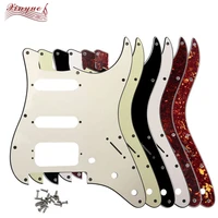 pleroo guitar parts for us 11screw holes with floyd rose tremolo brige st hss strat guitar pickguard multiple colors available