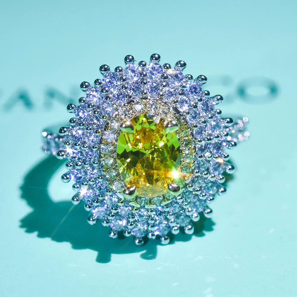 

silver Plated Full Diamonds Crystal Rings for Women Wedding Engagement Ring Square Rhinestone Ring Vintage Jewelry