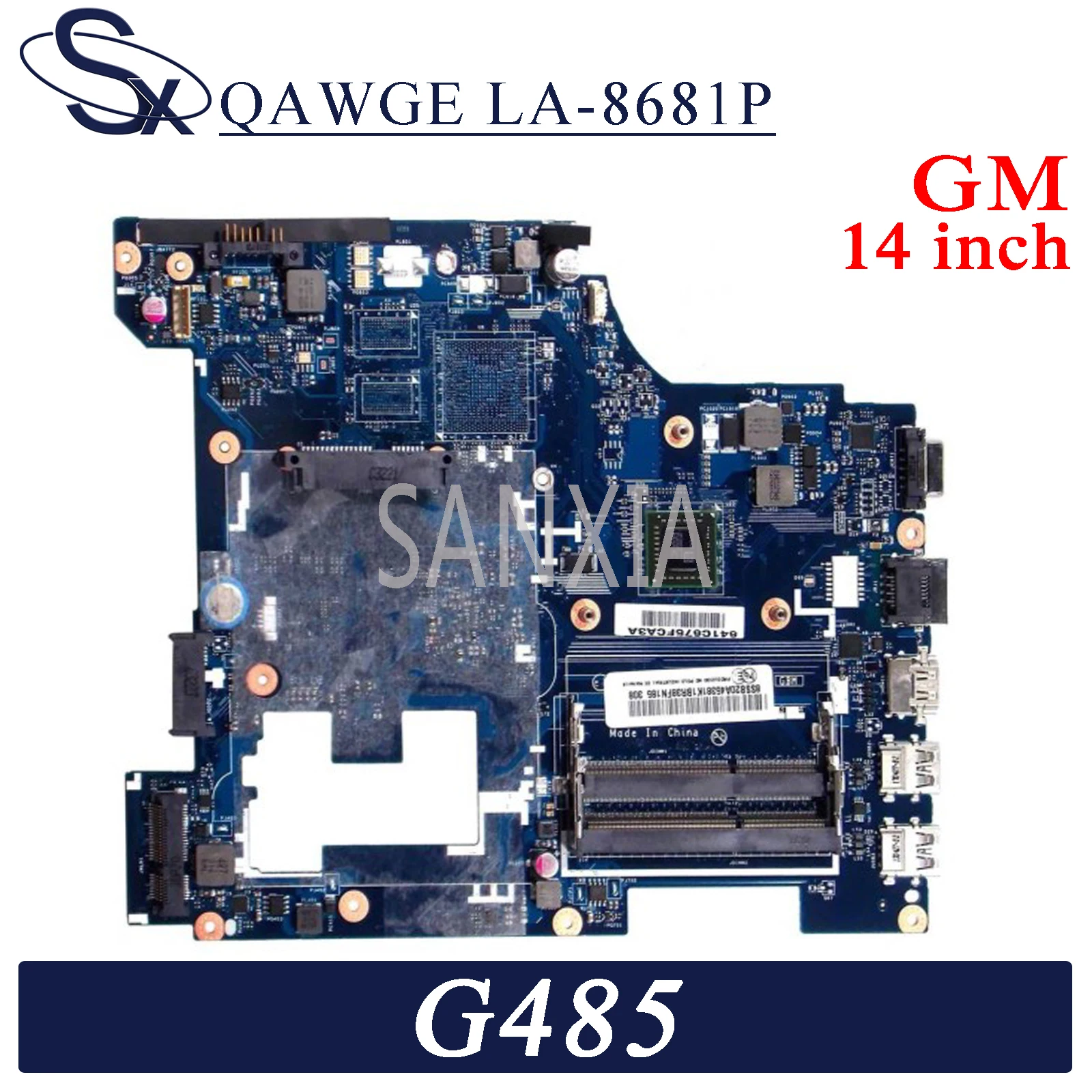 

Материнская плата KEFU QAWEG для ноутбука Lenovo G485 (14 дюймов), оригинальная материнская плата