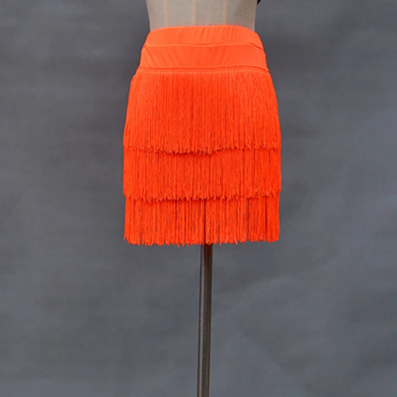 Женское платье для латиноамериканских танцев привлекательная трехслойная юбка