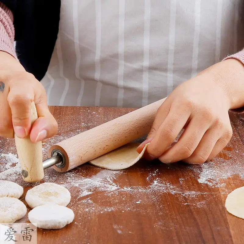 

Stainless Steel Rolling Pin Wooden Baking Cookies Tools Large Dough Roller Kitchen Cake Tools Baking Accessories New DA60GMZ
