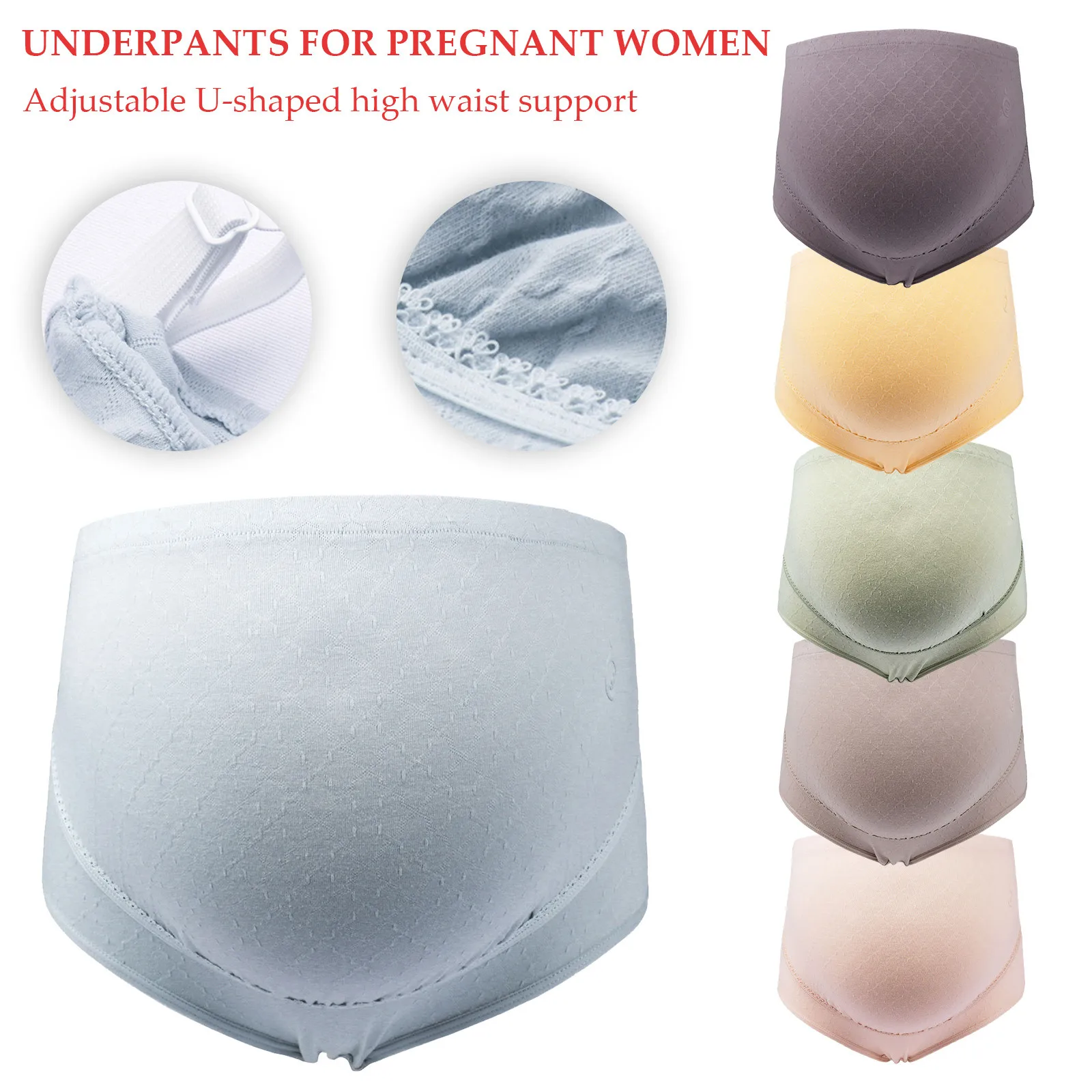 

High Waist Maternity Panties Pregnant Breathable Abdominal Support Belly Band Women Underwear Soft Maternity Panty Underpants
