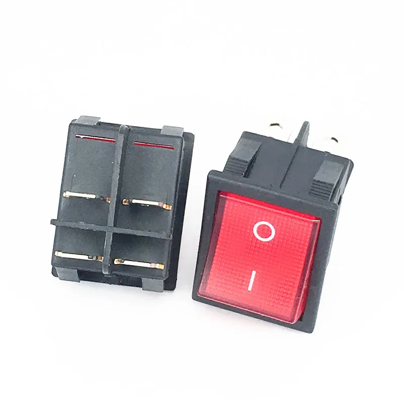 5 шт. 4 контактный красный переключатель света лампы 2 Позиционный Переключатель