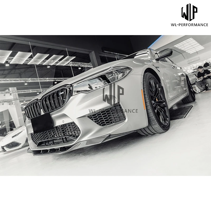 Высококачественная губа переднего бампера F90 из углеродного волокна для BMW M5 RKP