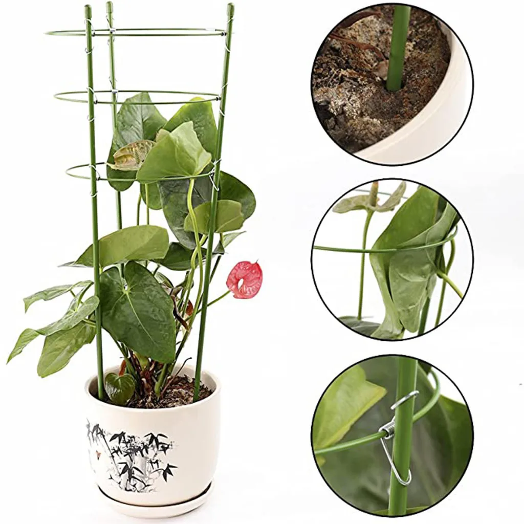 

Plant Support Ring Adjustable Plant Trellises Garden Basket Plant Fixed Climbing Climbing frame plastic bracket Supports 826