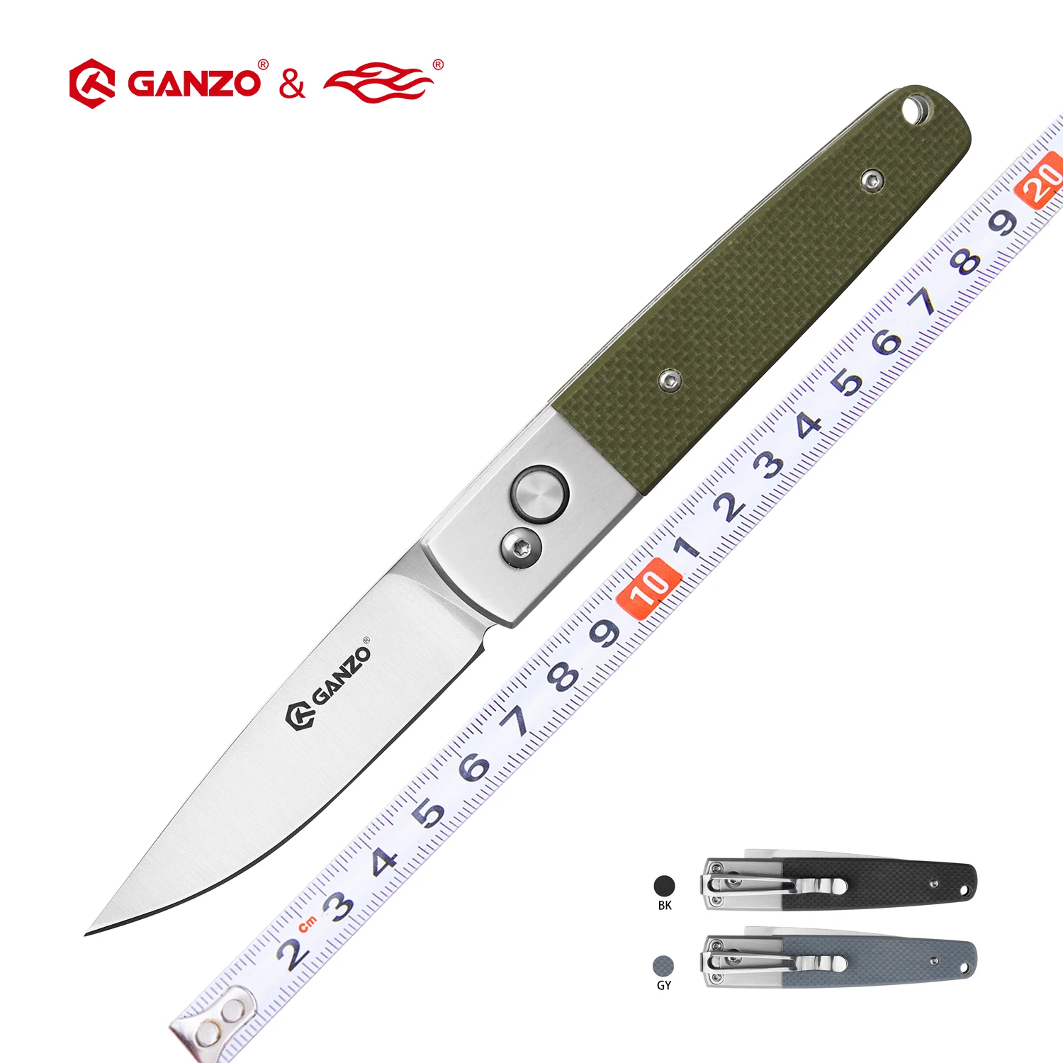 Складной нож Ganzo Firebird G7212 F7212 F7211 G7211 58 60HRC 440C G10 или с деревянной ручкой карманный