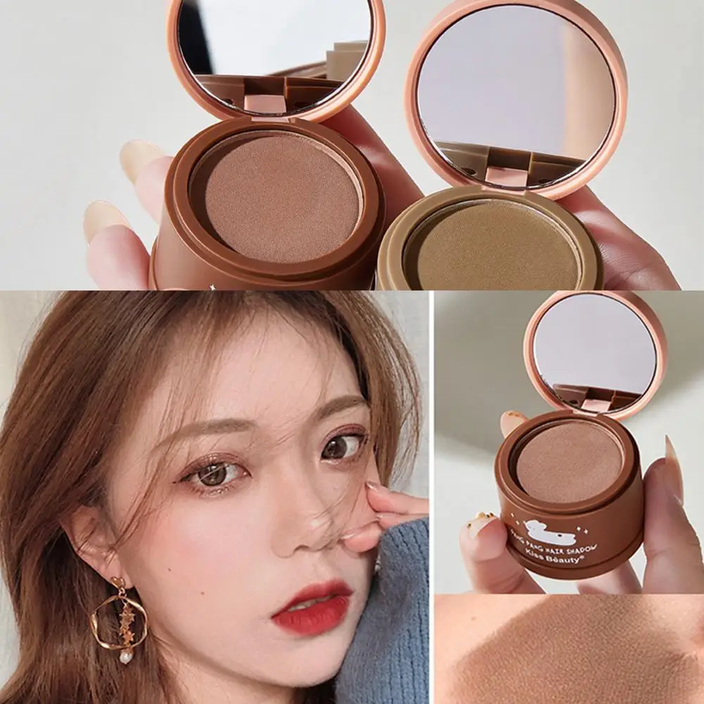 

4g Waterproof Hair Shadow Powder Edge Control 3 Colors Hair Line Powder With Puff Makeup Hair Concealer Cover Hair With Gift