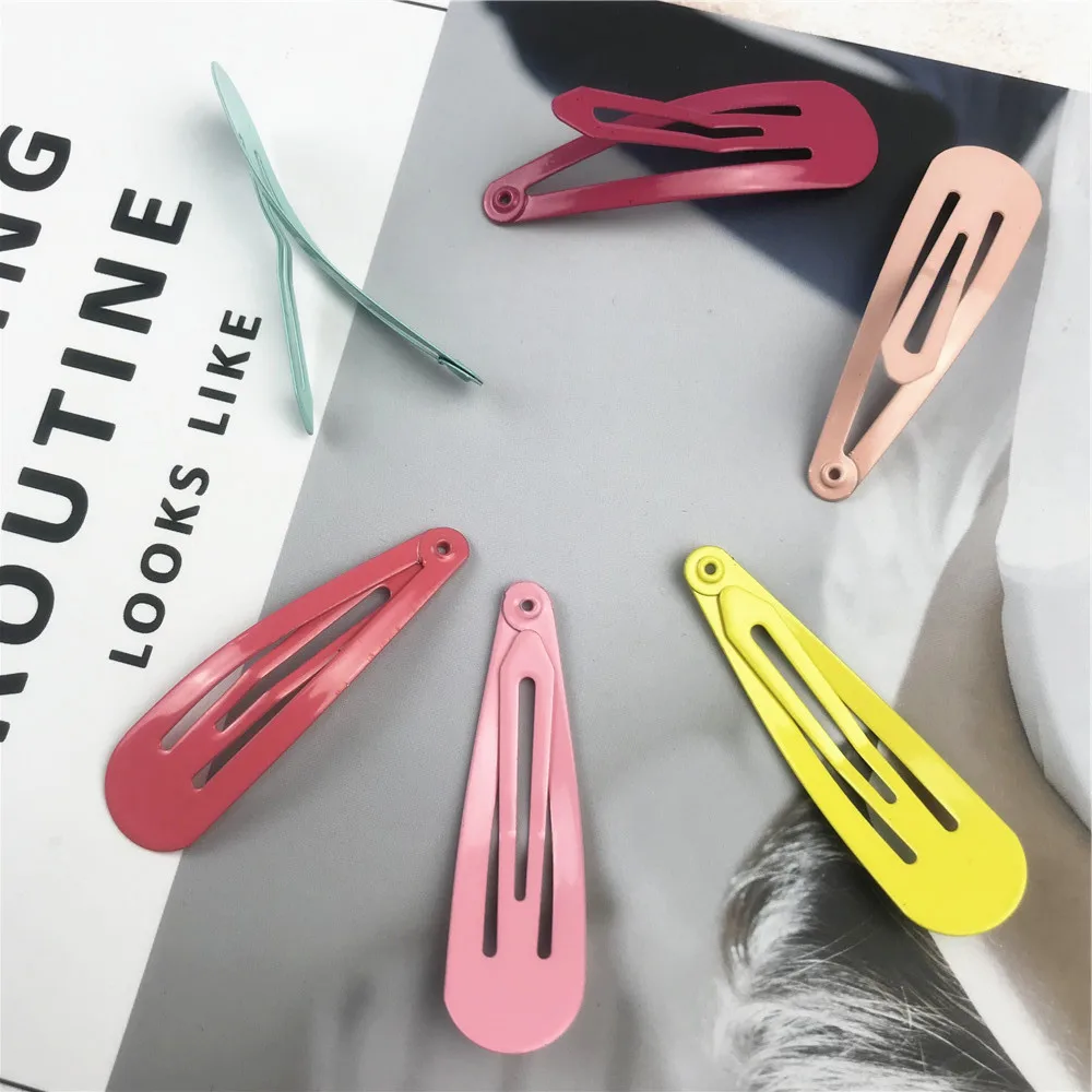 Заколки для волос карамельные однотонные 40 шт./компл.|Шпильки и заколки волос| |