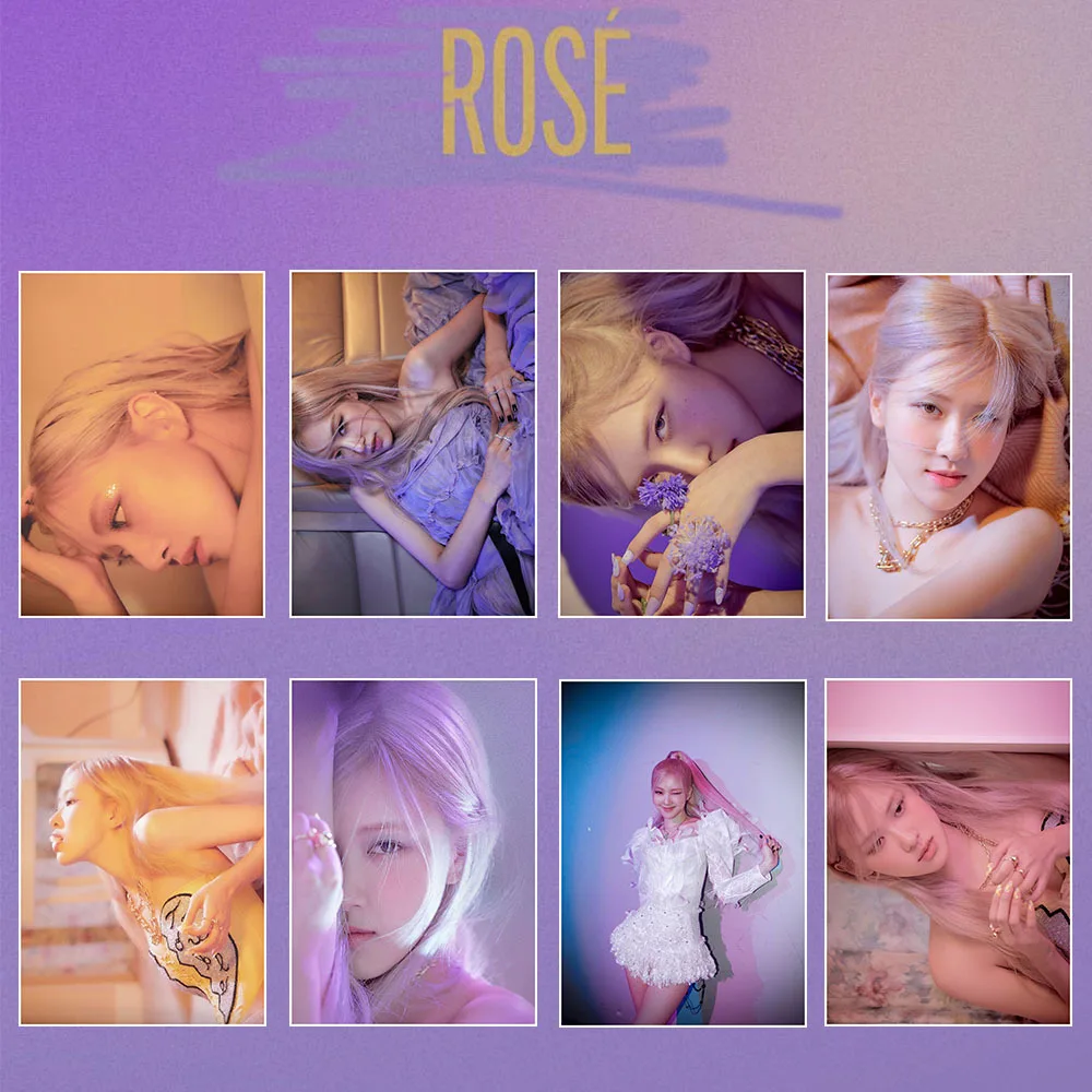 

Kpop Rose Roseanne Park ROSÉ Solo Album -R- On The Ground Wall Poster Stickers Pictures Photos Bedroom Decal 2pcs Packed by Box
