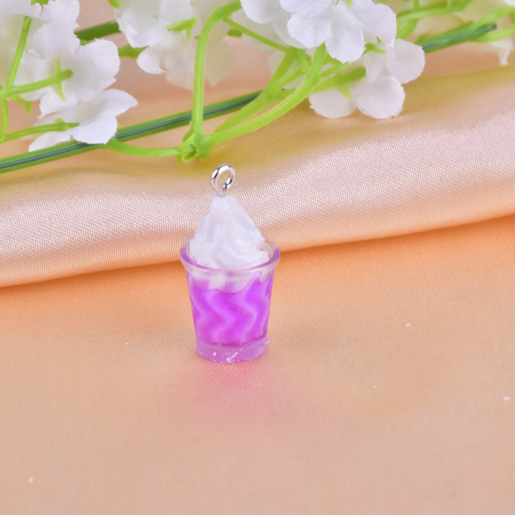 10 шт./12 искусственных фспанпучино мороженое напиток из смолы подвески серьги